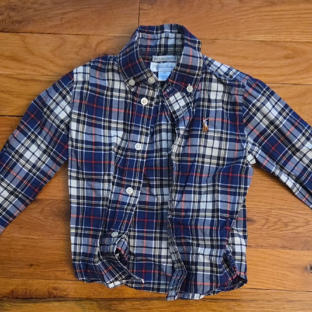 Polo by Ralph Lauren Kids Plaid Shirt - Navy, Red, White